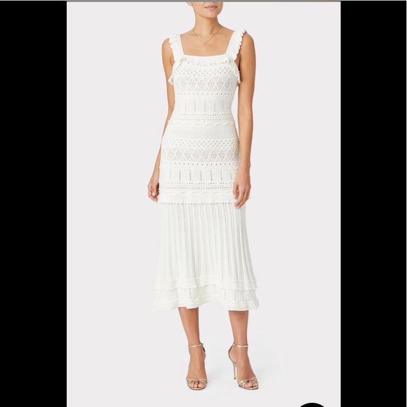 Lightweight Pointelle Midi Dress 